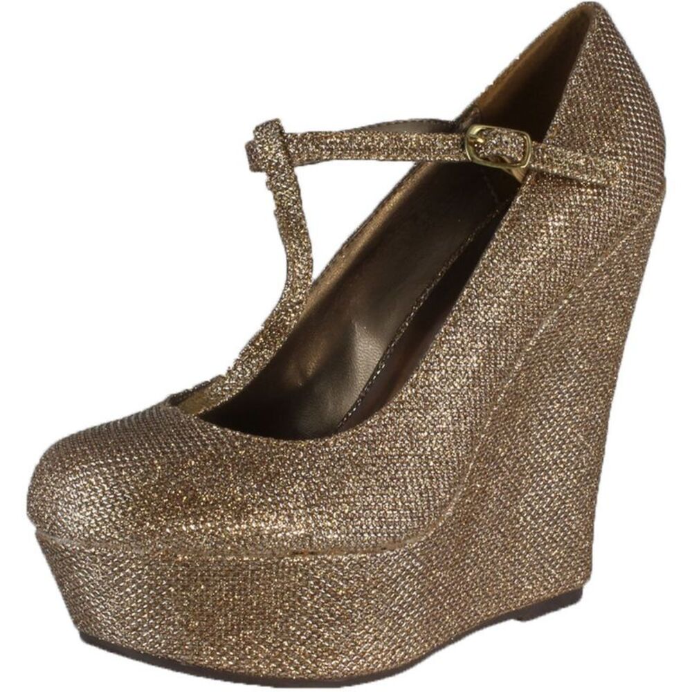 Breckelles Cilo-15B Champagne Womens pumps-shoes 9 NEW